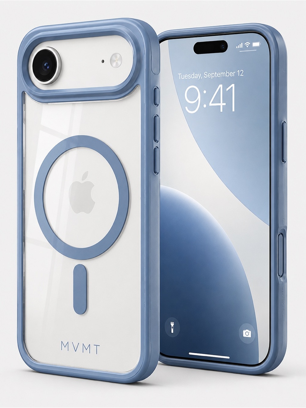 NEW MVMT Magnetic Defender Clear Blue Case for iPhone 17 Air (64)
